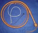 8ft Natural Tan 12 plait Indiana Jones bullwhip 1C